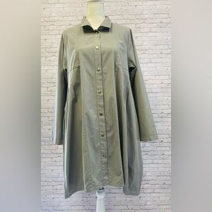 ELEVEN STITCH DESIGN M CITRON CITY COAT LAGENLOOK SHIRT JACKET. COTTON LYCRA USA